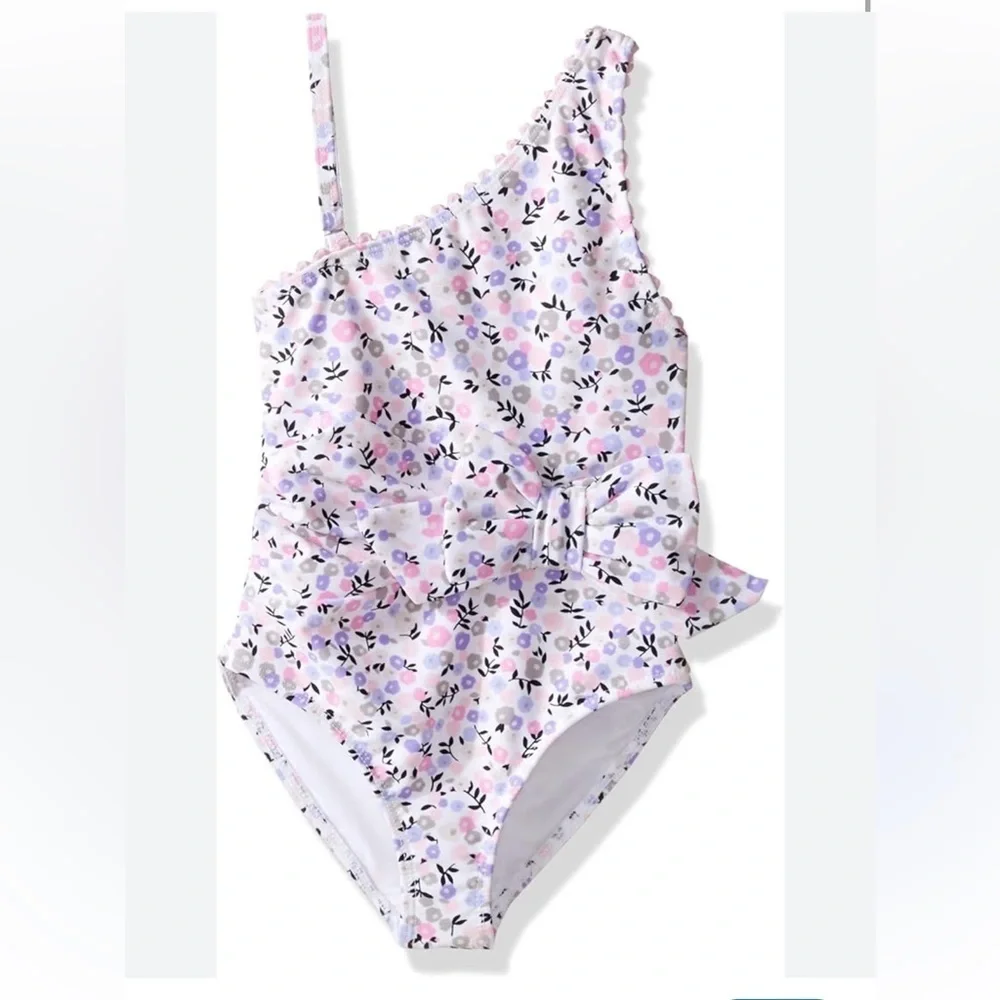 Kate Spade New York Girls Shoulder One-Piece Mini Floral new with tags